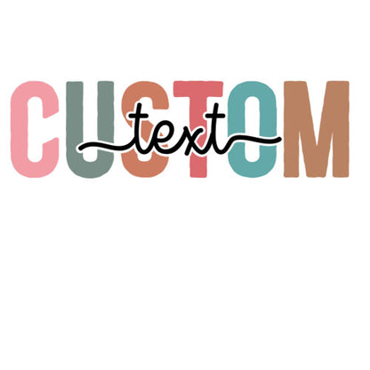 Colorful Custom Text Sweatshirt | Personalized Comfort Colors Crewneck | Chic Custom Design